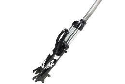 Вилка GRINZ ES 245-2 24"*1.1\8" ход 60мм, пружинная, предварительное сжатие, сталь, 2,3кг, черно-белая